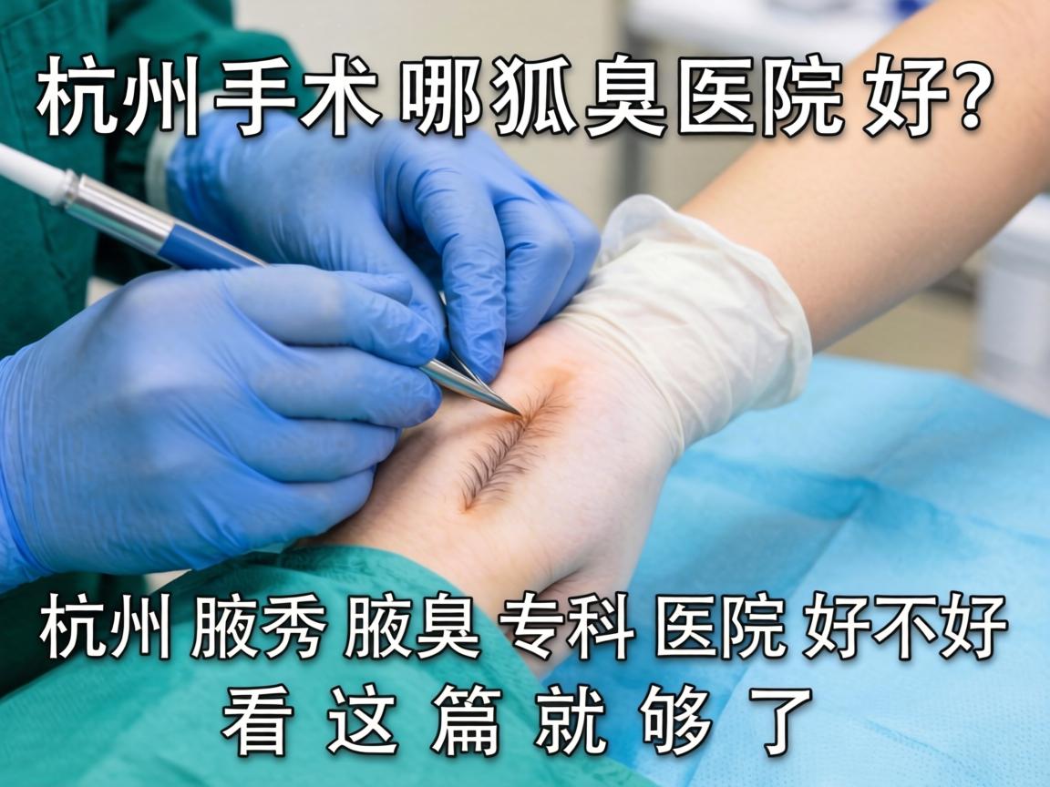 杭州狐臭手术哪家医院好？杭州腋秀腋臭专科医院好不好？看这篇就够了