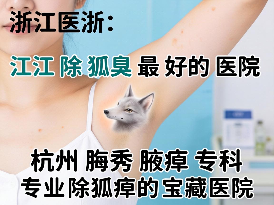 浙江除狐臭最好的医院，杭州腋秀腋臭专科，专业除狐臭的宝藏医院
