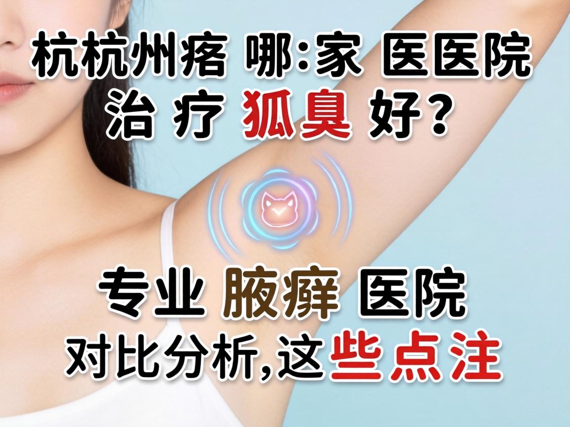 杭州哪家医院治疗狐臭好？专业腋臭医院对比分析，这些点要重点关注