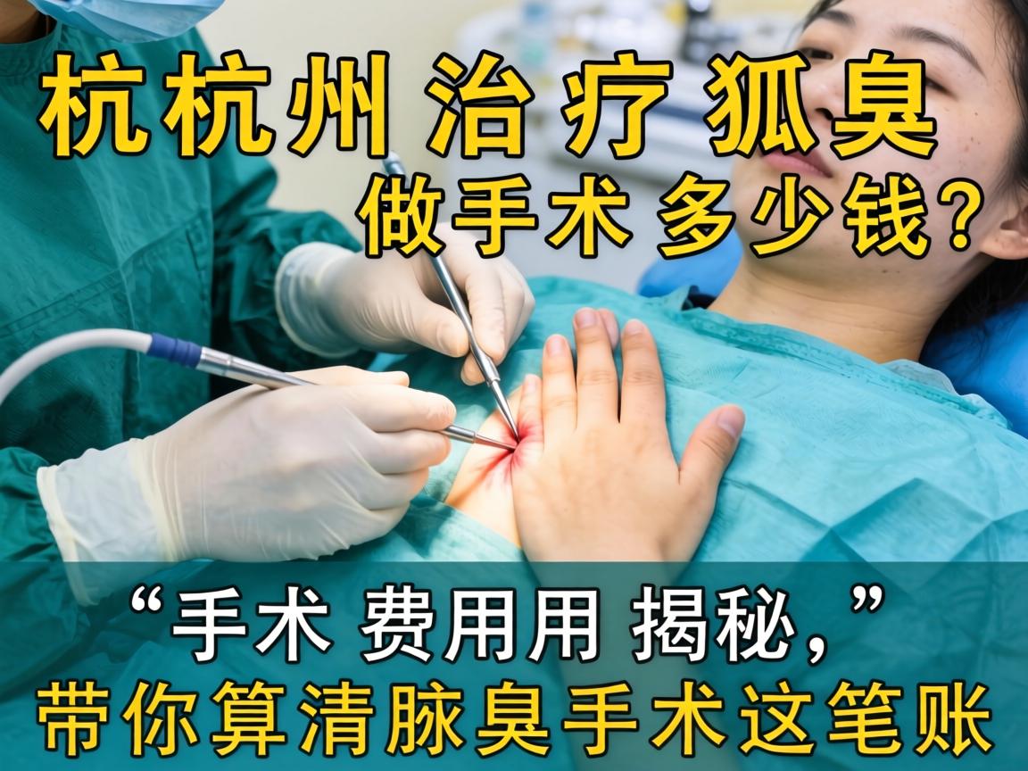 杭州治疗狐臭做手术多少钱?手术费用揭秘,带你算清腋臭手术这笔账 杭州治疗狐臭做手术多少钱?手术费用揭秘,带你算清腋臭手术这笔账