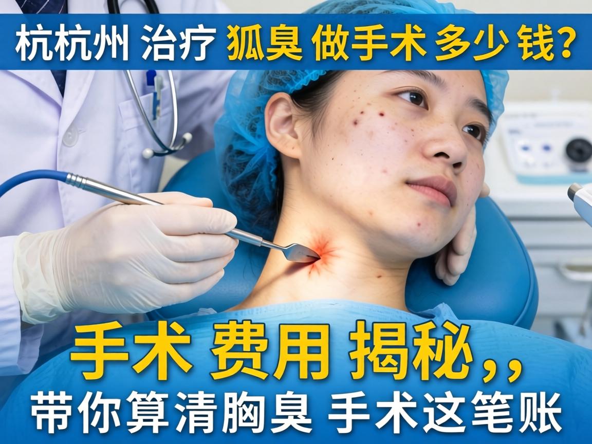 杭州治疗狐臭做手术多少钱?手术费用揭秘,带你算清腋臭手术这笔账 杭州治疗狐臭做手术多少钱?手术费用揭秘,带你算清腋臭手术这笔账