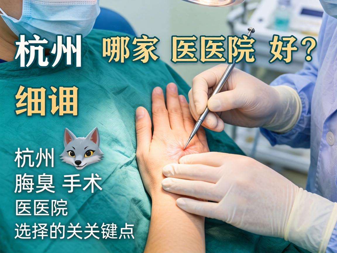 杭州狐臭手术哪家医院好？细说杭州腋臭手术医院选择的关键点