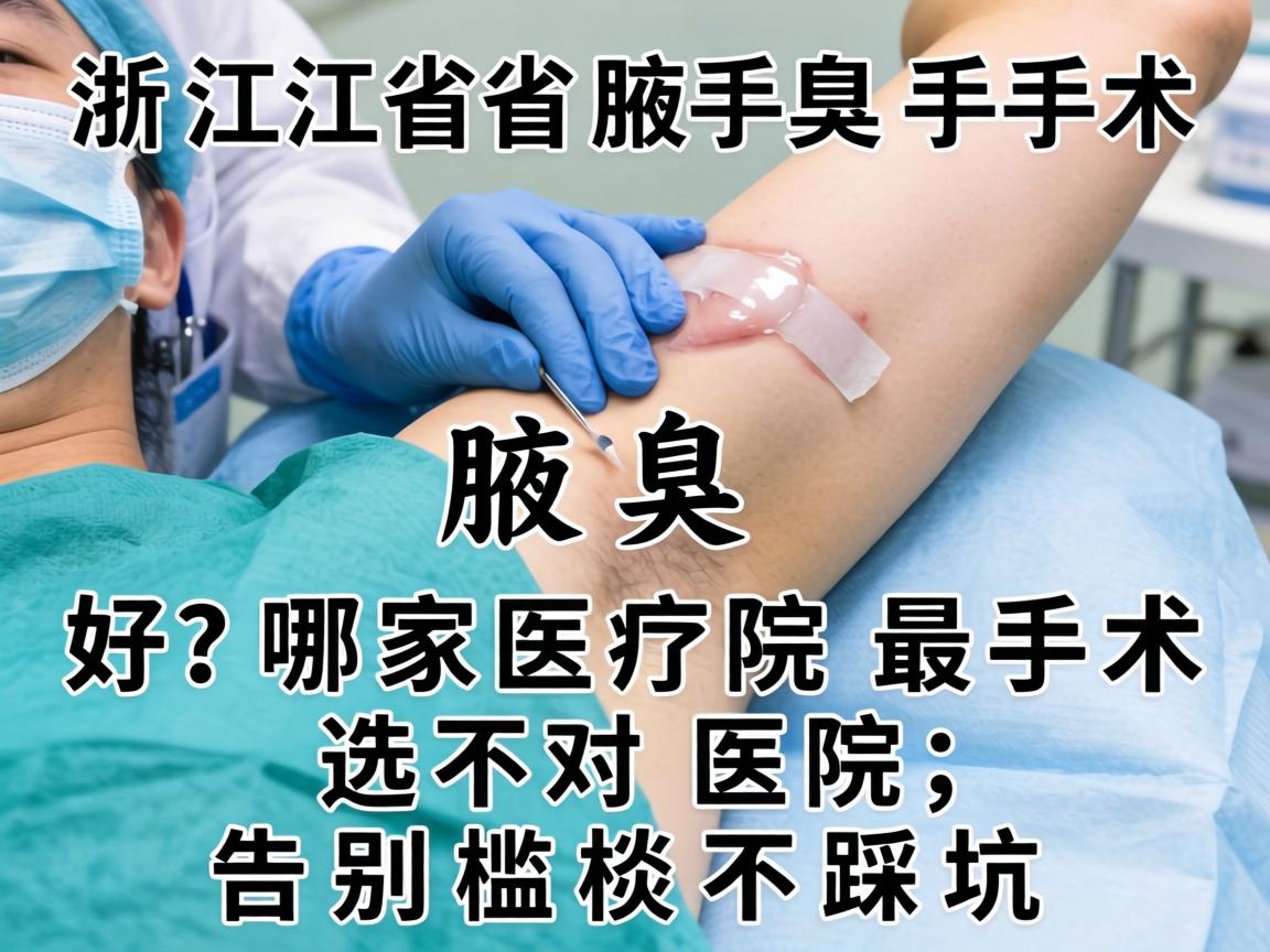 浙江省腋臭手术哪家医院最好？腋臭手术选对医院，告别尴尬不踩坑