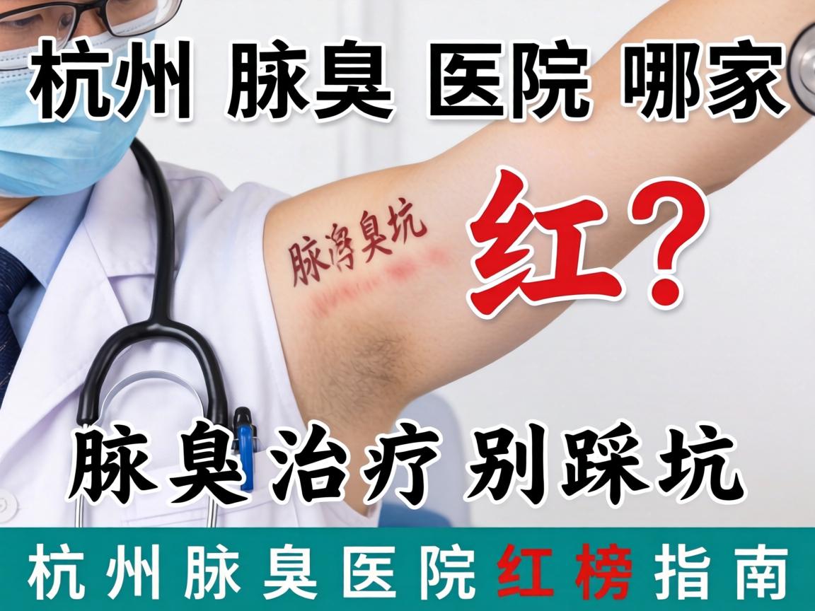 杭州腋臭医院哪家红？腋臭治疗别踩坑，杭州腋臭医院红榜指南