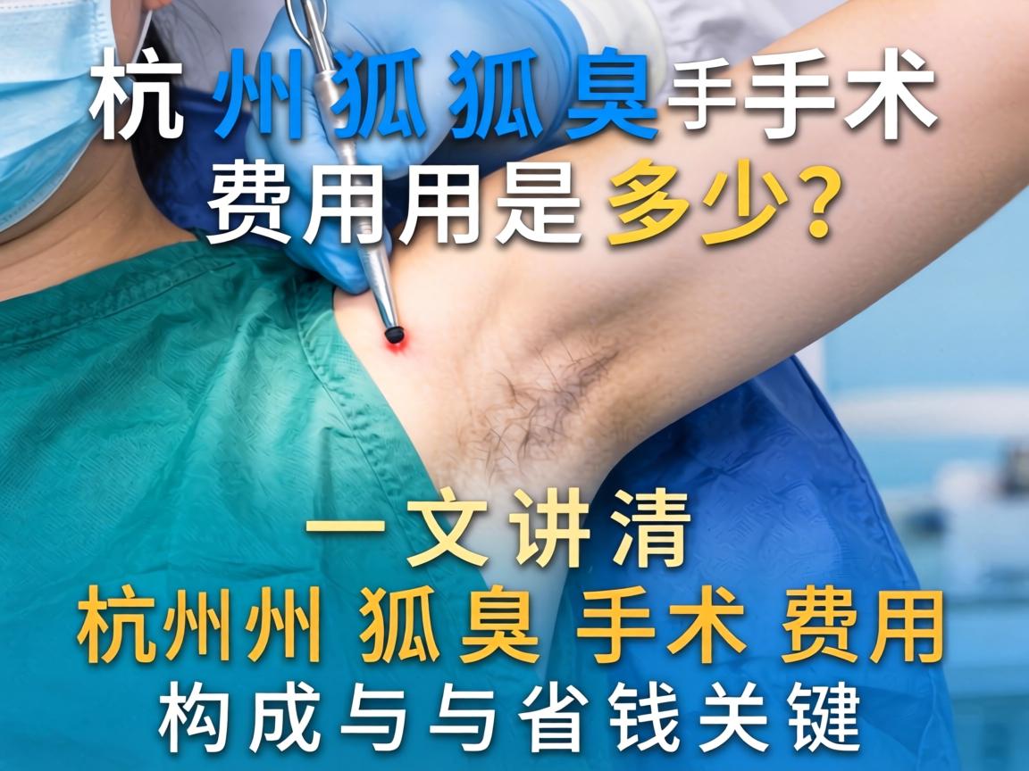 杭州狐臭手术费用是多少？一文讲清杭州狐臭手术费用构成与省钱关键
