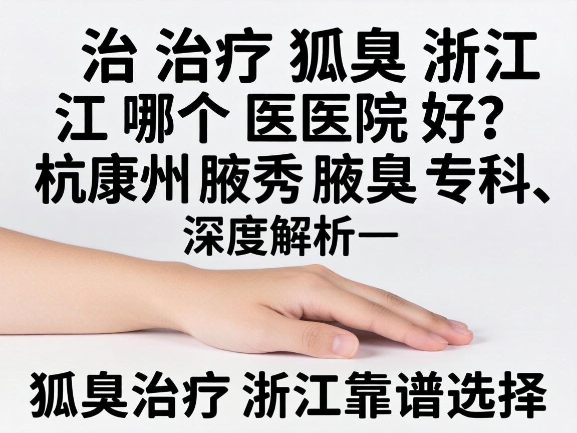 治疗狐臭浙江哪个医院好？杭州腋秀腋臭专科深度解析，狐臭治疗浙江靠谱选择