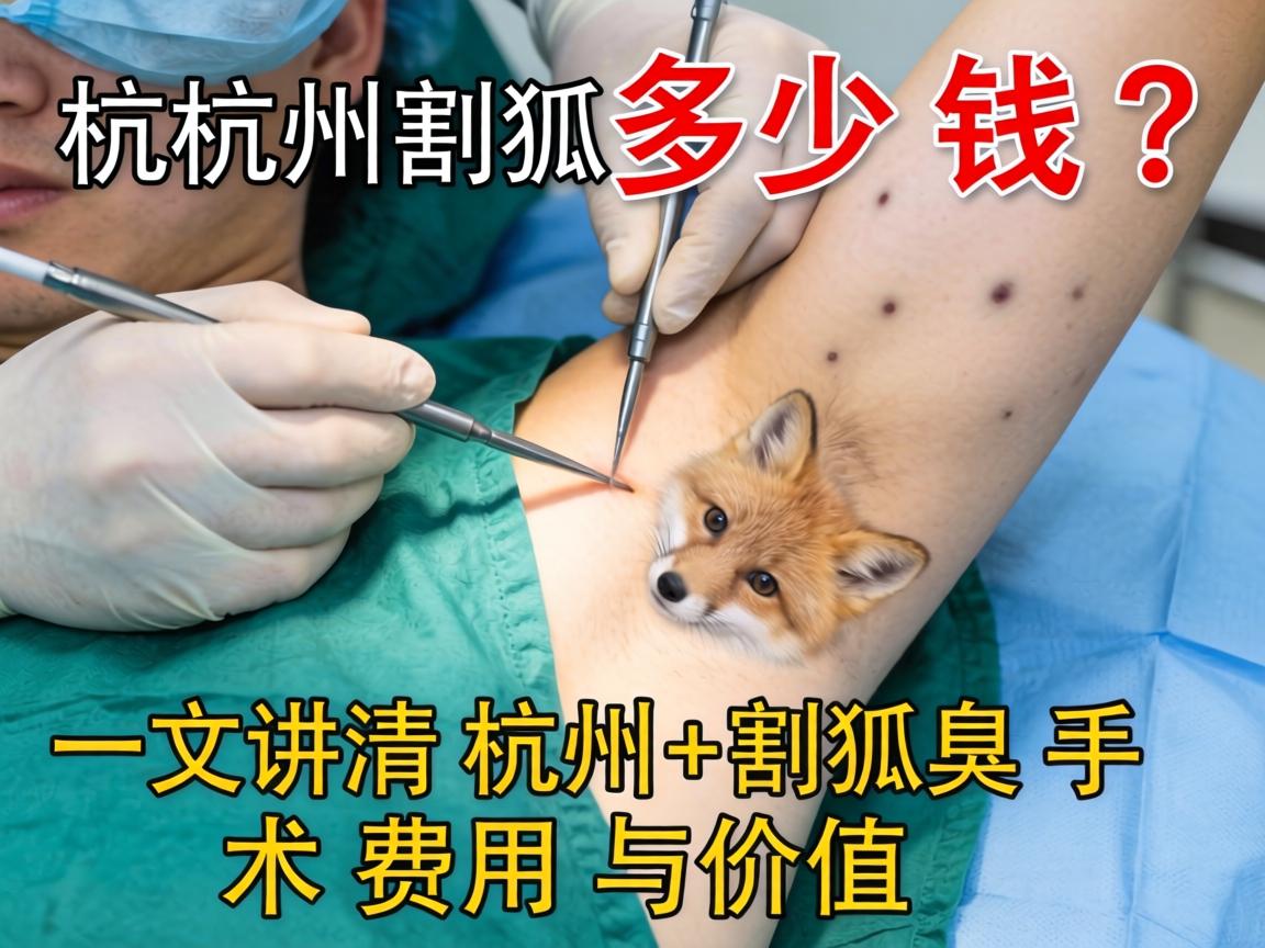 杭州割狐臭手术多少钱？一文讲清杭州割狐臭手术费用与价值