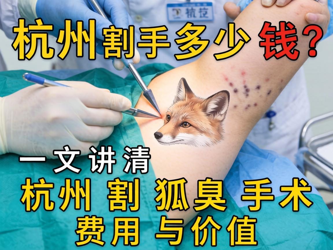 杭州割狐臭手术多少钱？一文讲清杭州割狐臭手术费用与价值