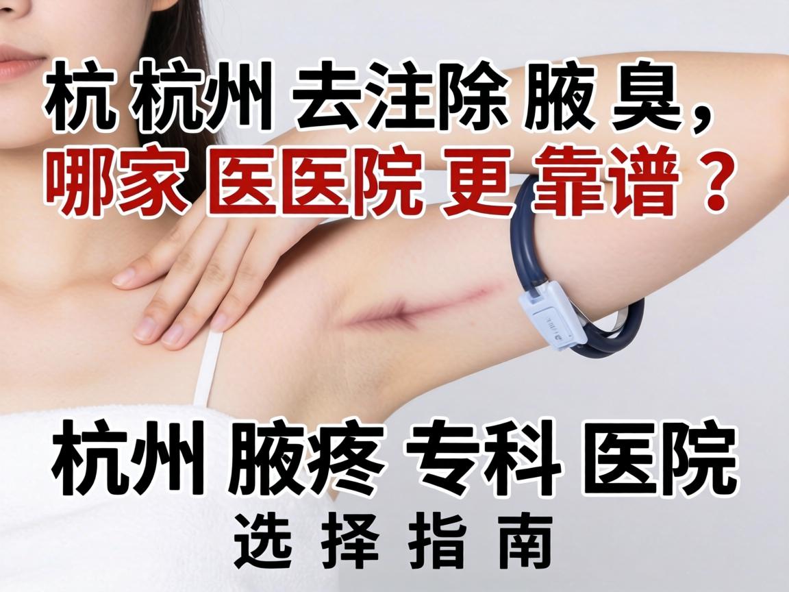 杭州去除腋臭，哪家医院更靠谱？杭州腋臭专科医院选择指南