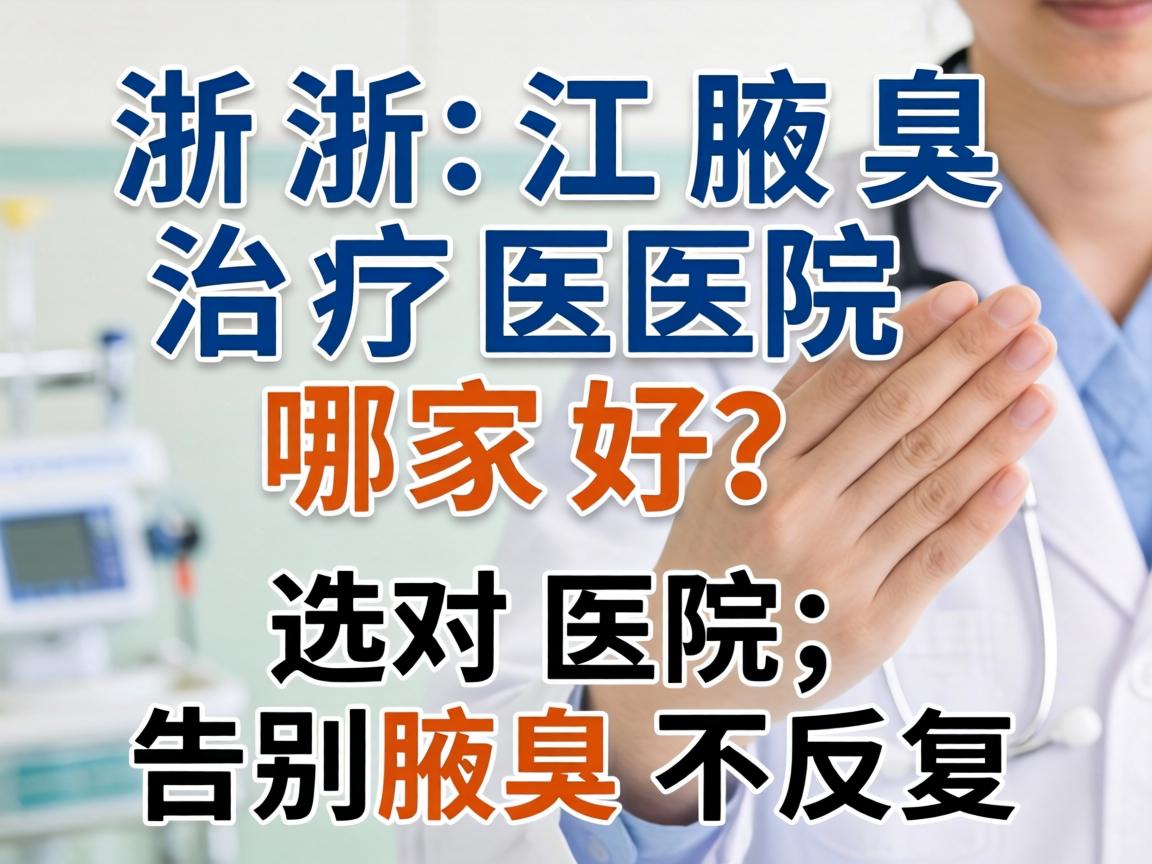 浙江腋臭治疗医院哪家好？选对医院，告别腋臭不反复