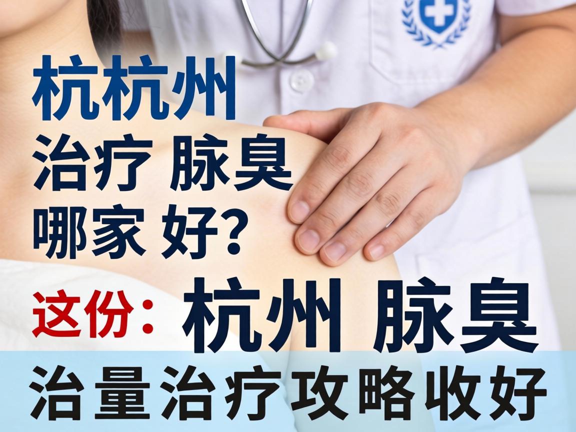 杭州治疗腋臭哪家好？这份杭州腋臭治疗攻略收好