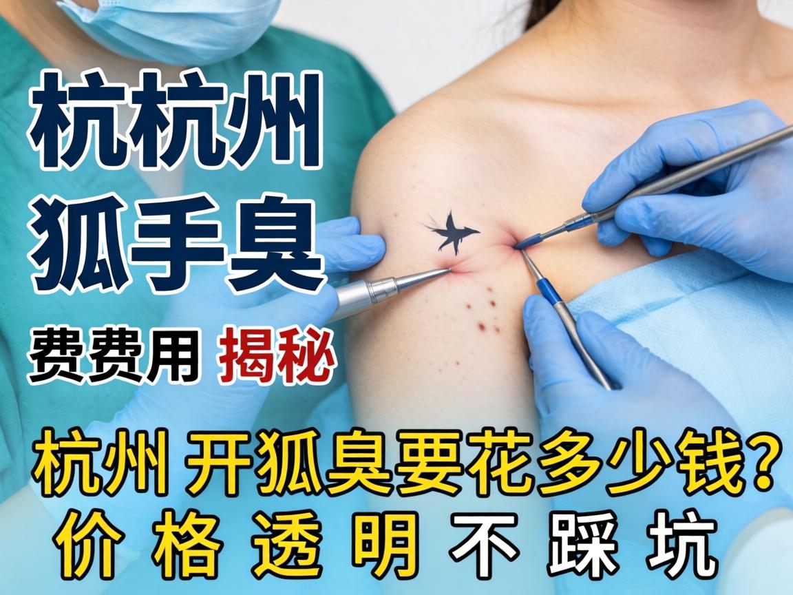 杭州狐臭手术费用揭秘，在杭州开狐臭要花多少钱？价格透明不踩坑