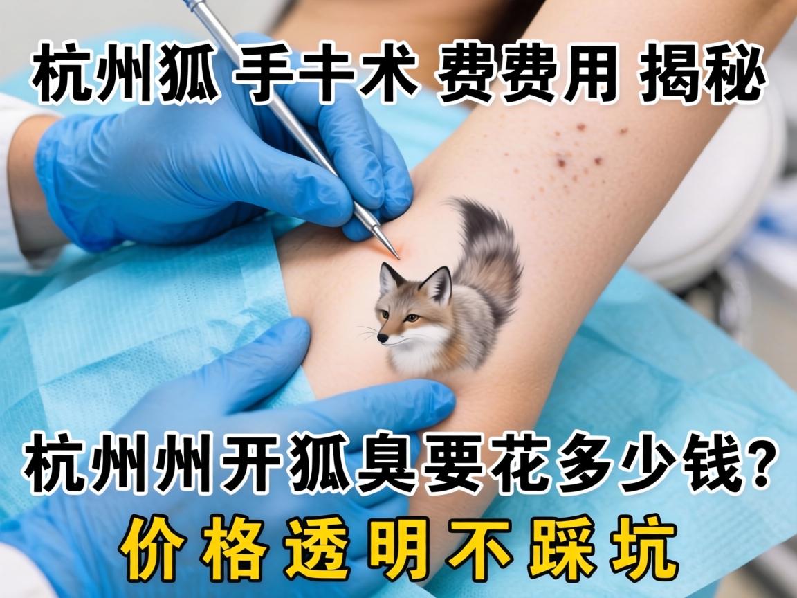 杭州狐臭手术费用揭秘，在杭州开狐臭要花多少钱？价格透明不踩坑