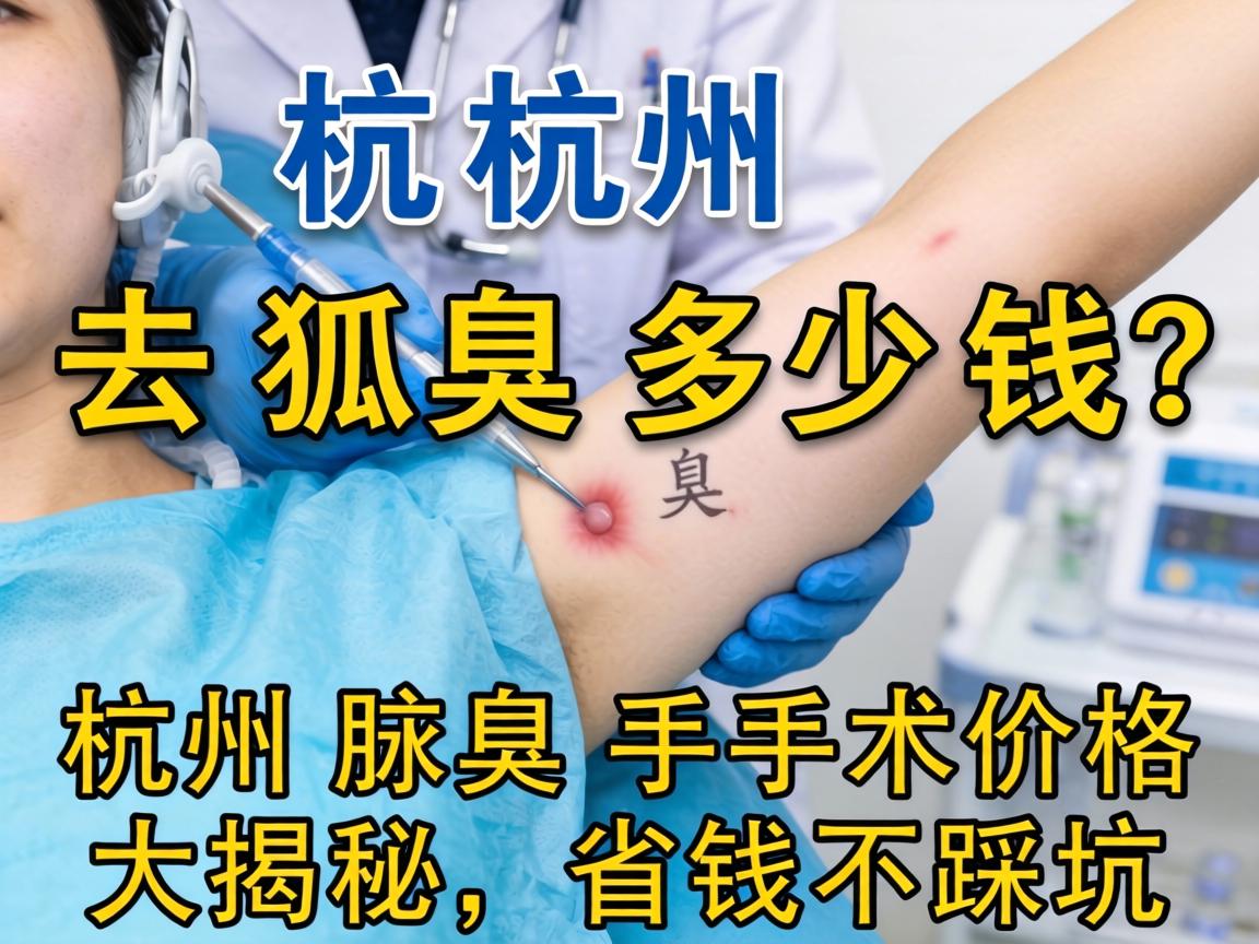 杭州去狐臭多少钱？杭州腋臭手术价格大揭秘，省钱不踩坑