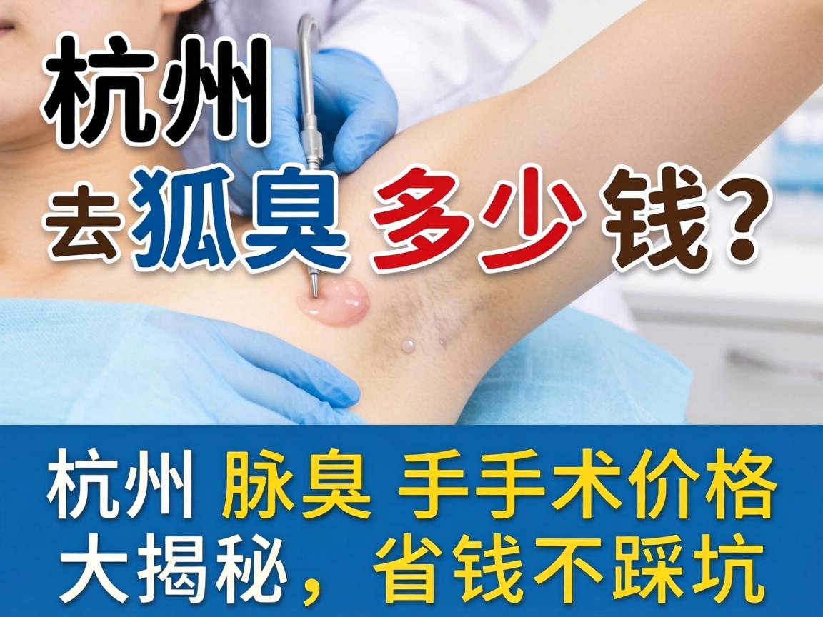 杭州去狐臭多少钱？杭州腋臭手术价格大揭秘，省钱不踩坑