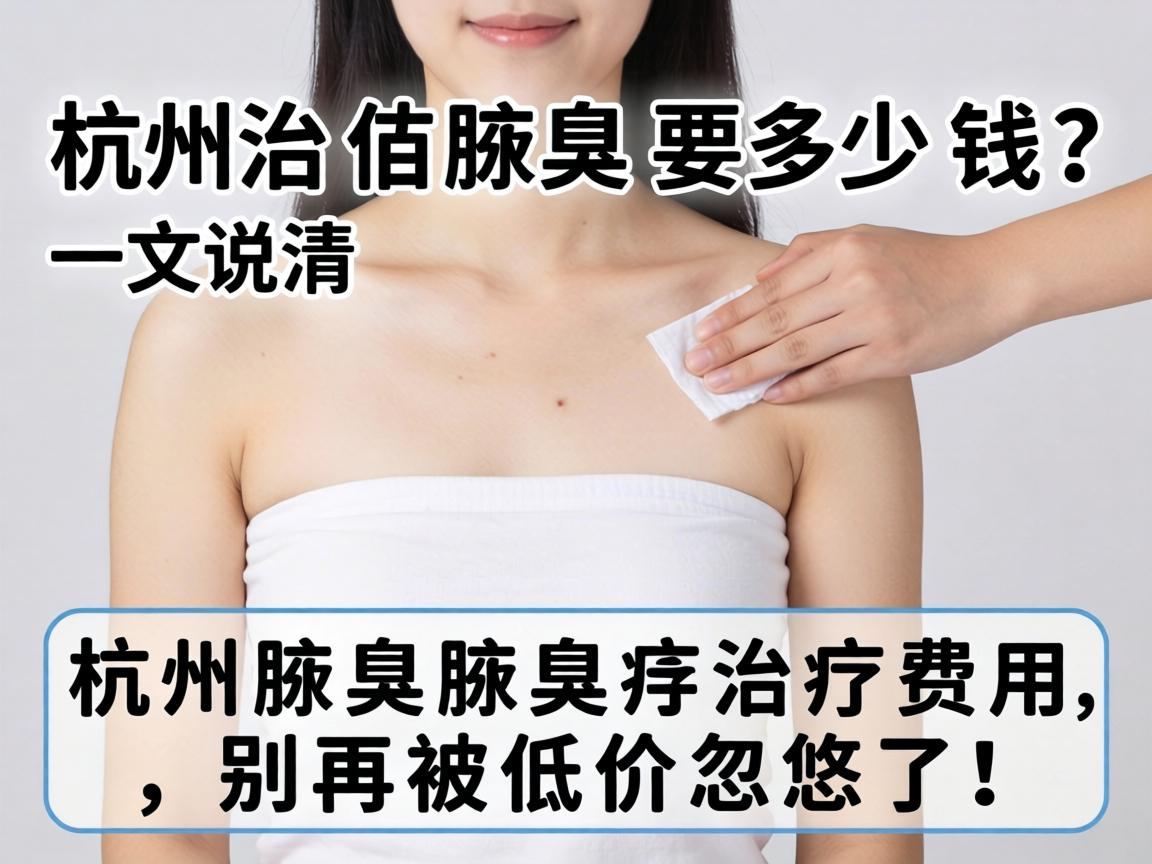 杭州治腋臭要多少钱？一文说清杭州腋臭治疗费用，别再被低价忽悠了！