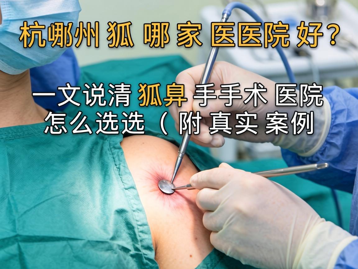 杭州狐臭手术哪家医院好？一文说清狐臭手术医院怎么选（附真实案例）