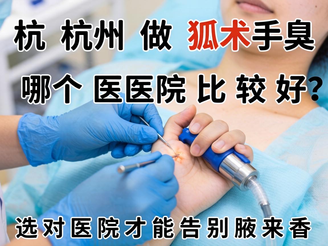杭州做狐臭手术哪个医院比较好？选对医院才能告别腋来香