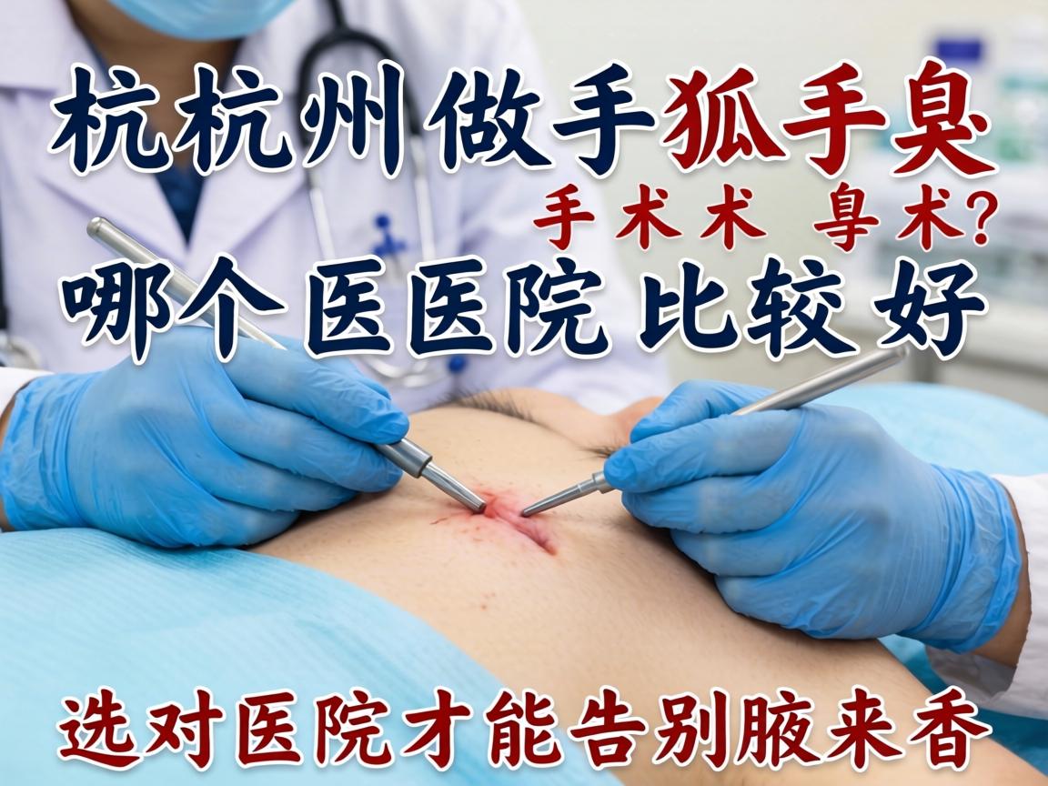 杭州做狐臭手术哪个医院比较好？选对医院才能告别腋来香