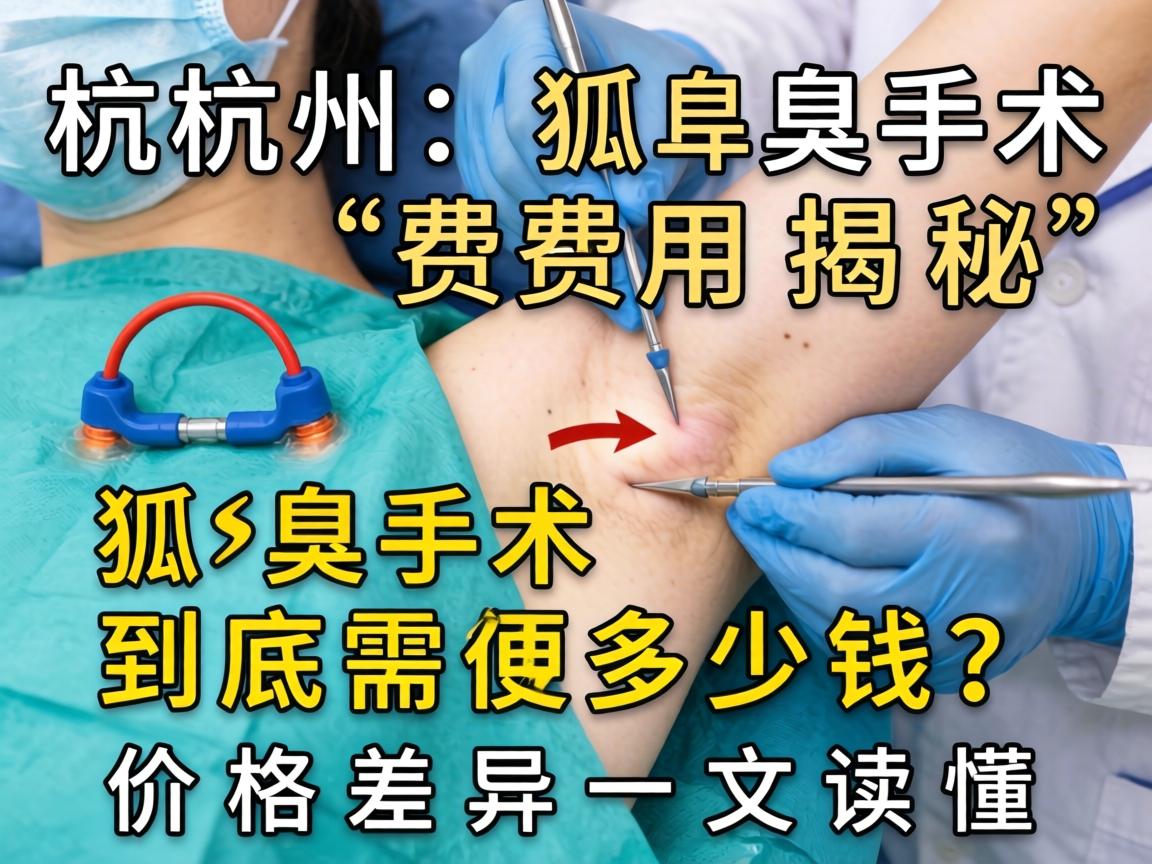 杭州狐臭手术费用揭秘，狐臭手术到底需要多少钱？价格差异一文读懂