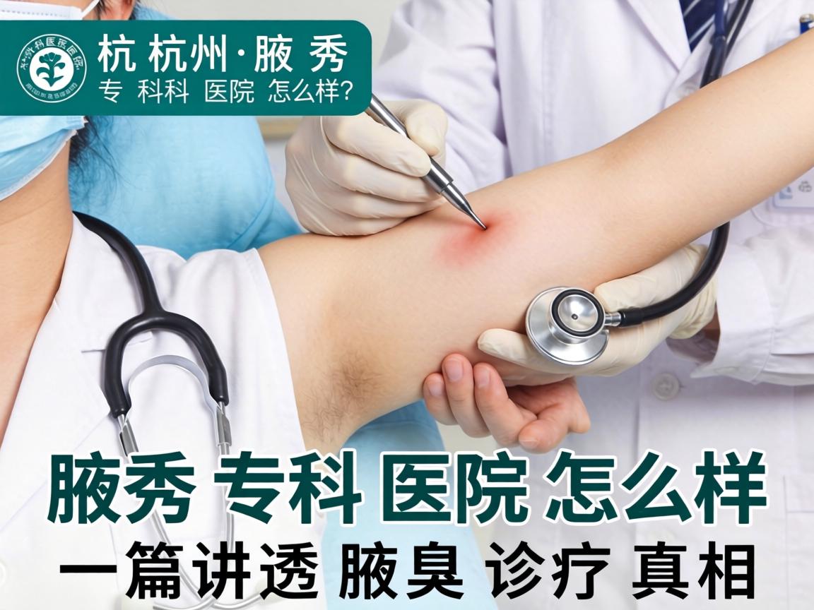 杭州腋秀专科医院怎么样？腋秀专科医院怎么样？一篇讲透腋臭诊疗真相