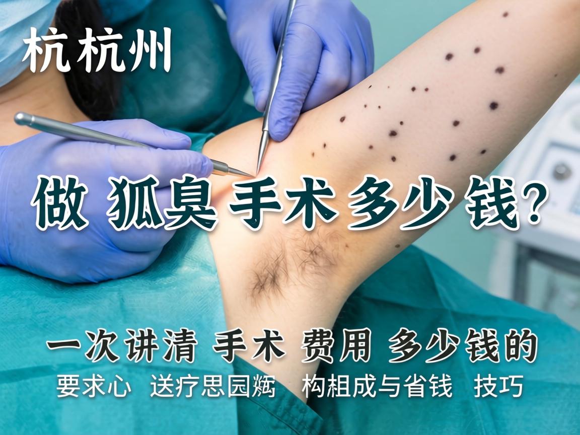 杭州做狐臭手术多少钱？一次讲清手术费用多少钱的构成与省钱技巧