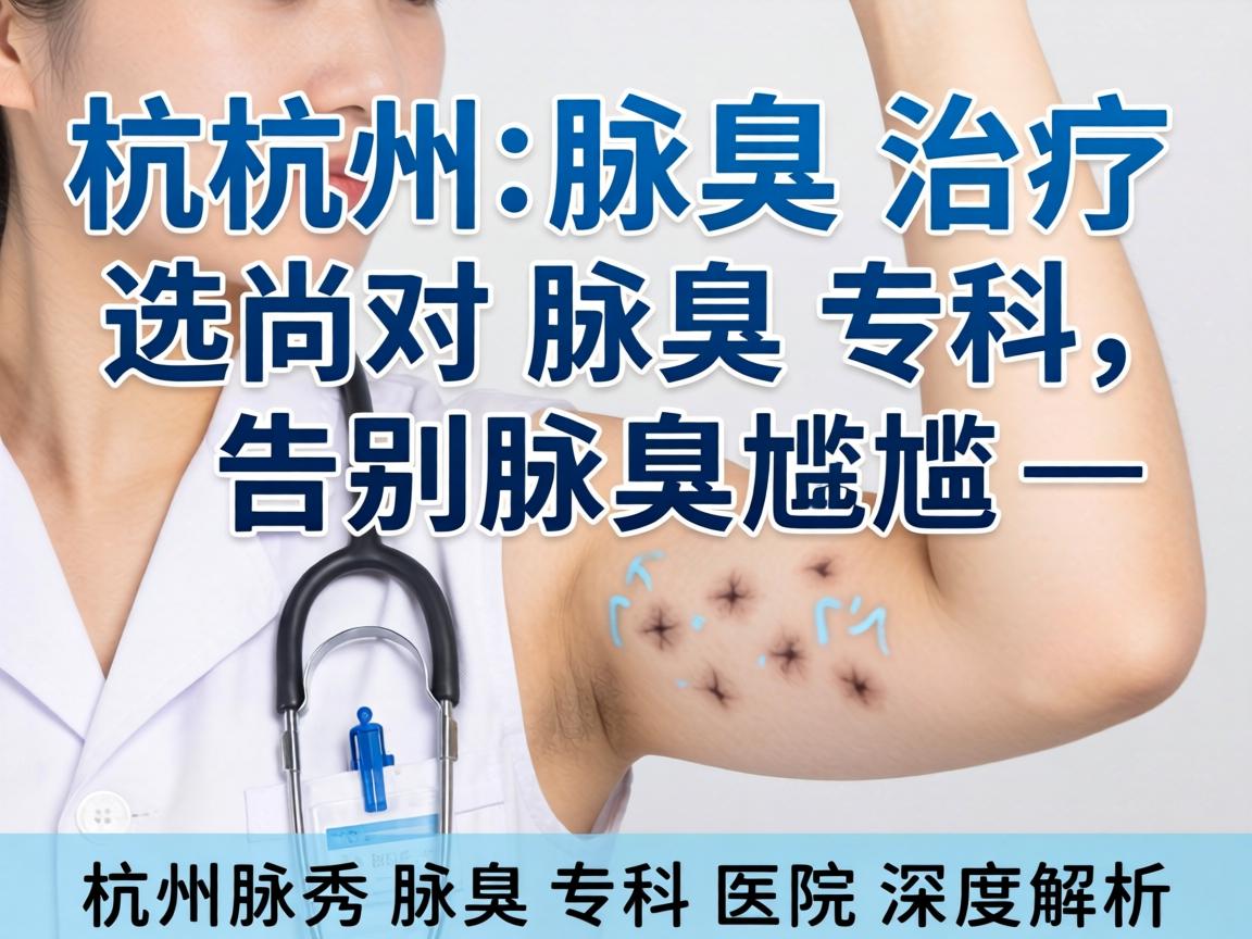 杭州腋臭治疗，选对腋臭专科，告别腋臭尴尬—杭州腋秀腋臭专科医院深度解析