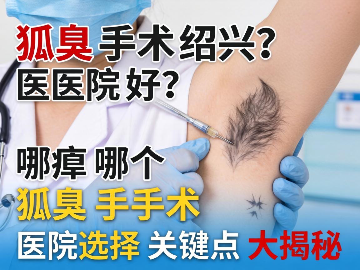 狐臭手术绍兴哪个医院好？狐臭手术医院选择关键点大揭秘