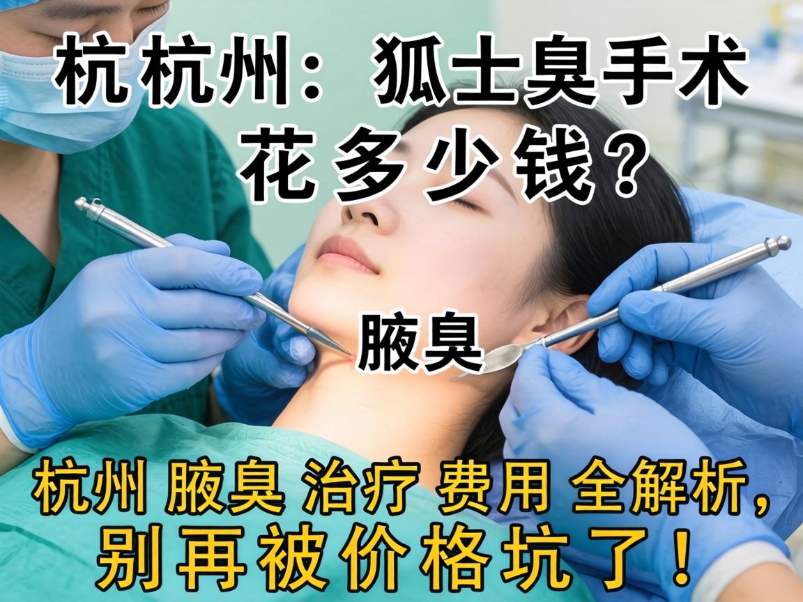 杭州狐臭手术花多少钱？杭州腋臭治疗费用全解析，别再被价格坑了！