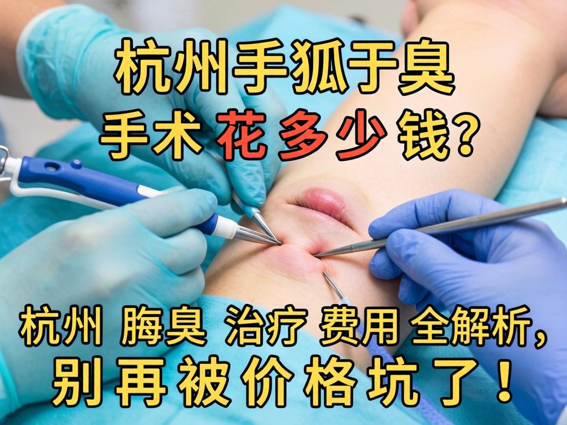 杭州狐臭手术花多少钱？杭州腋臭治疗费用全解析，别再被价格坑了！