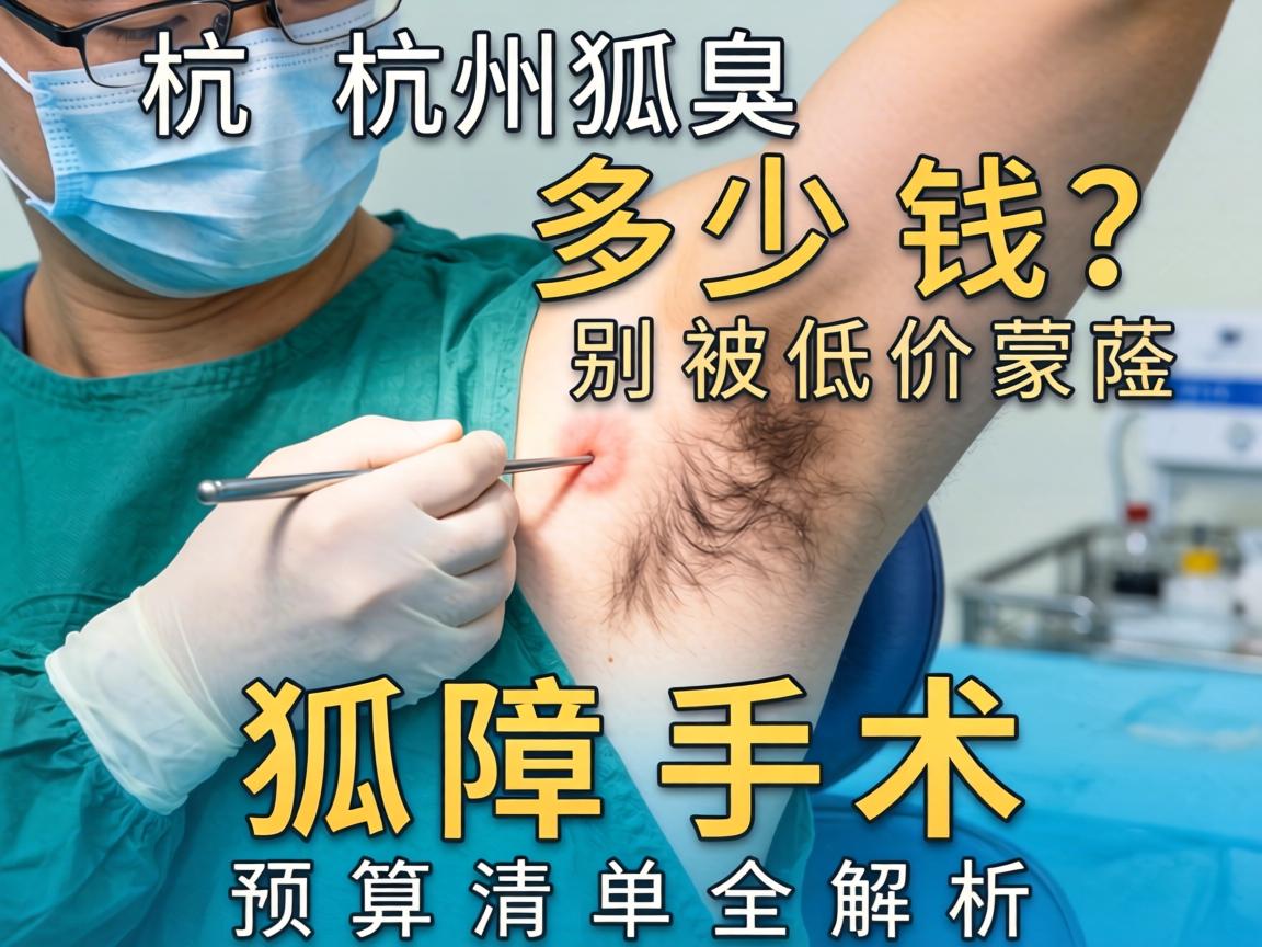 杭州狐臭手术多少钱？别被低价蒙蔽，狐臭手术预算清单全解析