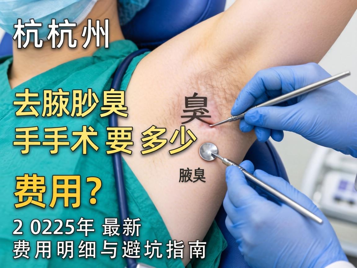 杭州去腋臭手术要多少费用？2025年最新费用明细与避坑指南