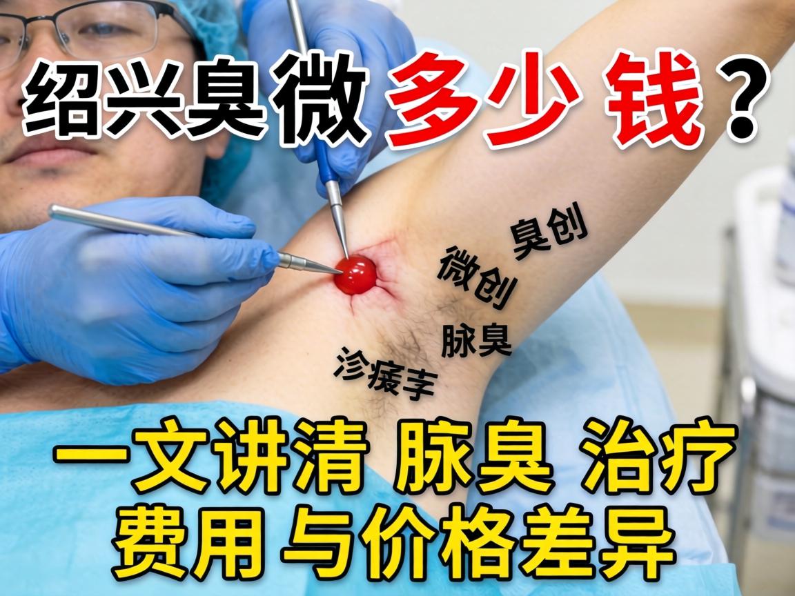 绍兴腋臭微创手术多少钱？一文讲清腋臭治疗费用与价格差异