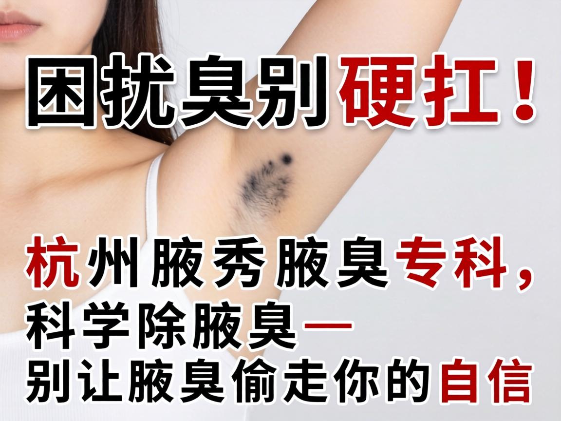 腋臭困扰别硬扛！杭州腋秀腋臭专科，科学除腋臭，别让腋臭偷走你的自信