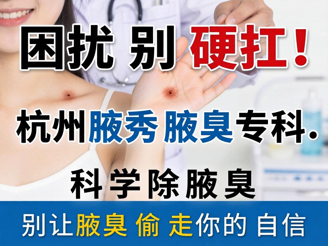 腋臭困扰别硬扛！杭州腋秀腋臭专科，科学除腋臭，别让腋臭偷走你的自信