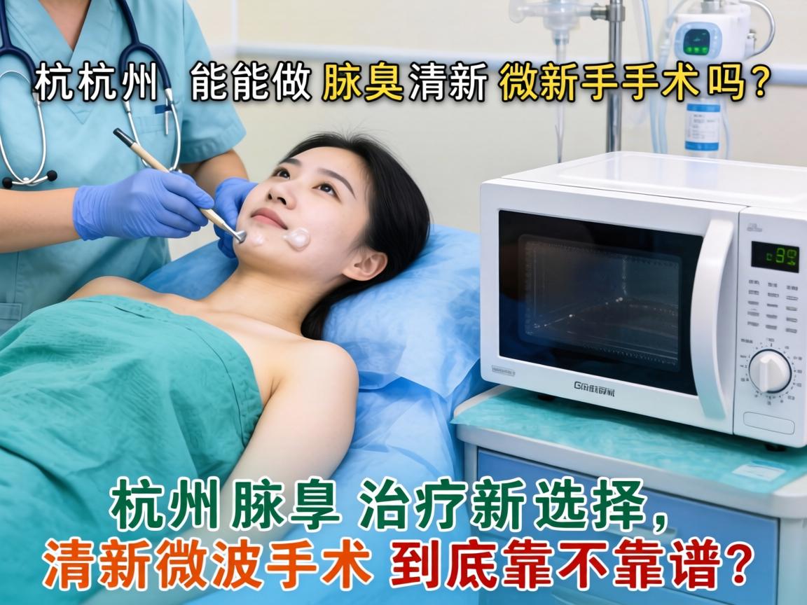 杭州能做腋臭清新微波手术吗？杭州腋臭治疗新选择，清新微波手术到底靠不靠谱？