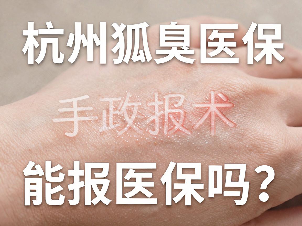 杭州狐臭手术能报医保吗？杭州狐臭医保报销政策全解析