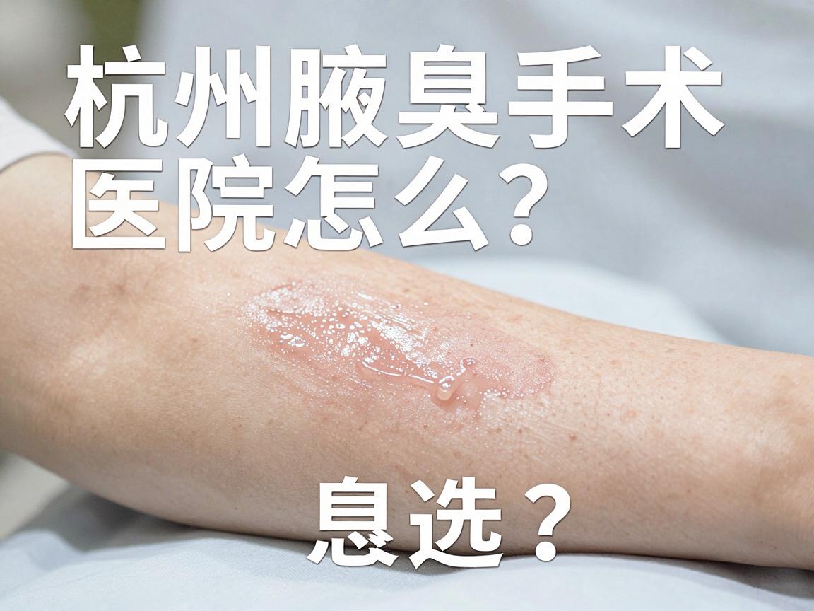 杭州腋臭手术医院怎么选?2025年杭州腋臭手术医院最新指南,告别腋臭困扰 杭州腋臭手术医院怎么选?2025年杭州腋臭手术医院最新指南,告别腋臭困扰