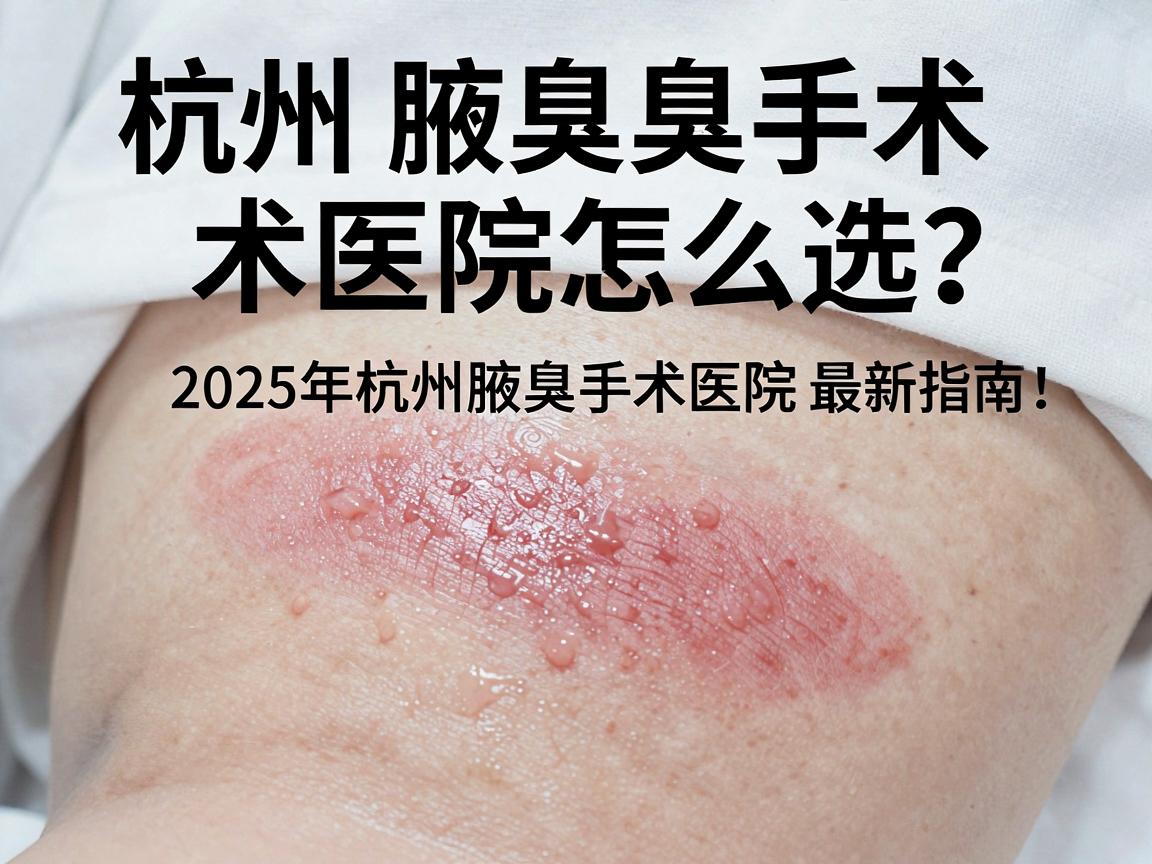 杭州腋臭手术医院怎么选?2025年杭州腋臭手术医院最新指南,告别腋臭困扰 杭州腋臭手术医院怎么选?2025年杭州腋臭手术医院最新指南,告别腋臭困扰