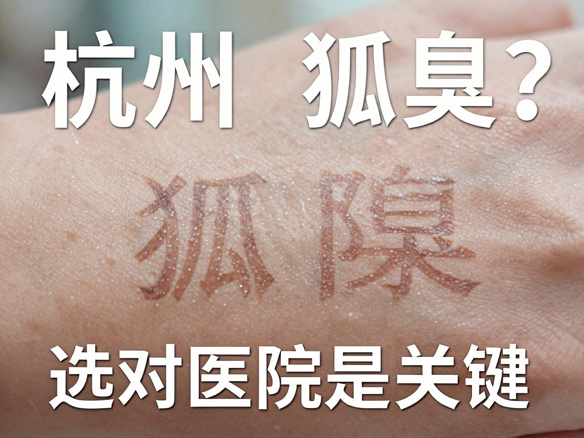 杭州狐臭医院哪家好？彻底根除狐臭，选对医院是关键