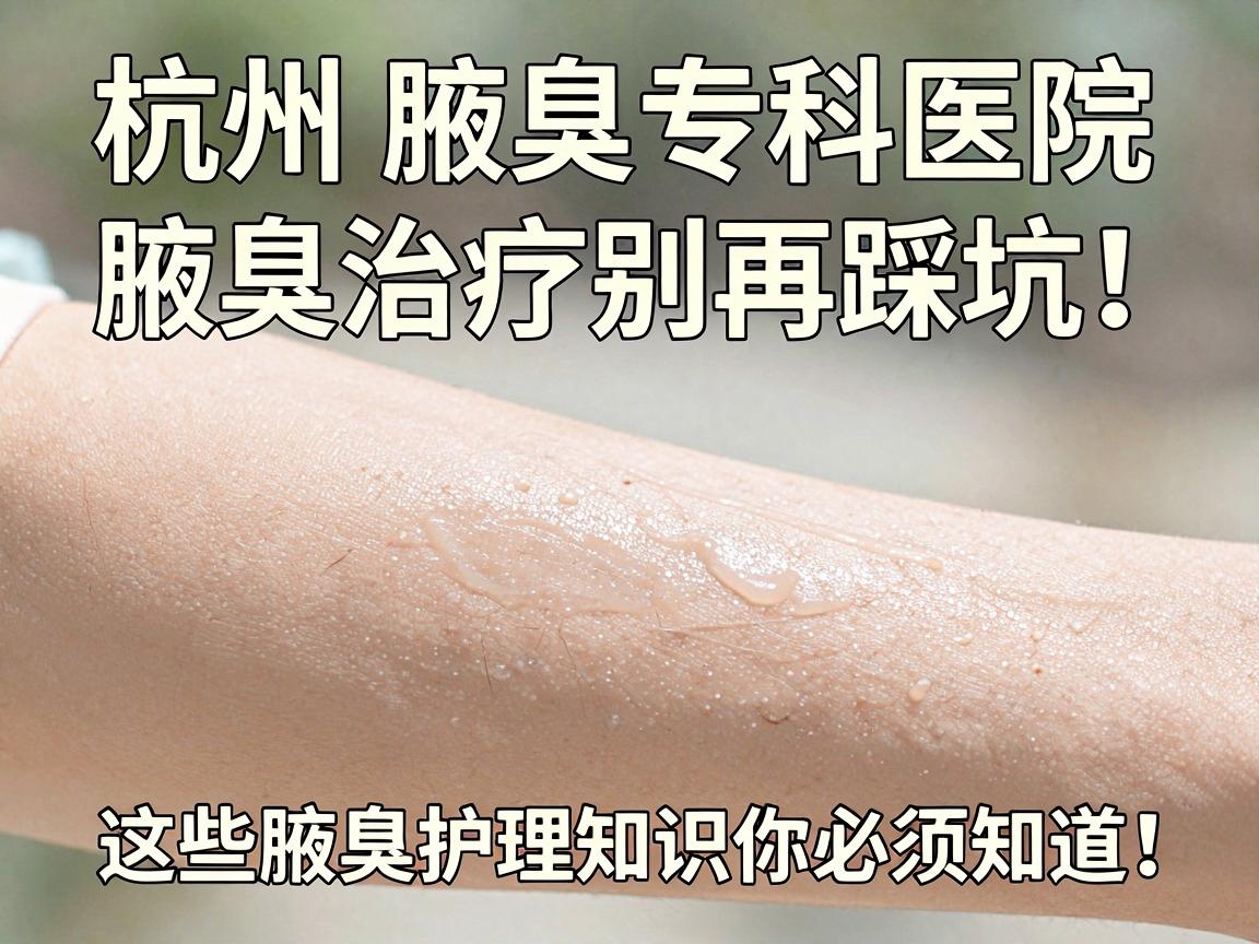杭州腋臭专科医院，腋臭治疗别再踩坑，这些腋臭护理知识你必须知道！