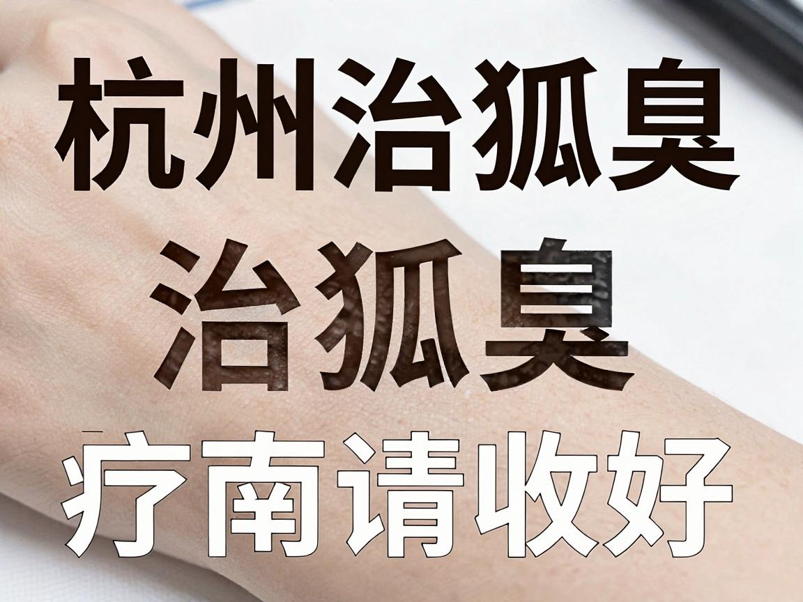 杭州治狐臭，选对医院治狐臭—这份杭州腋臭诊疗指南请收好