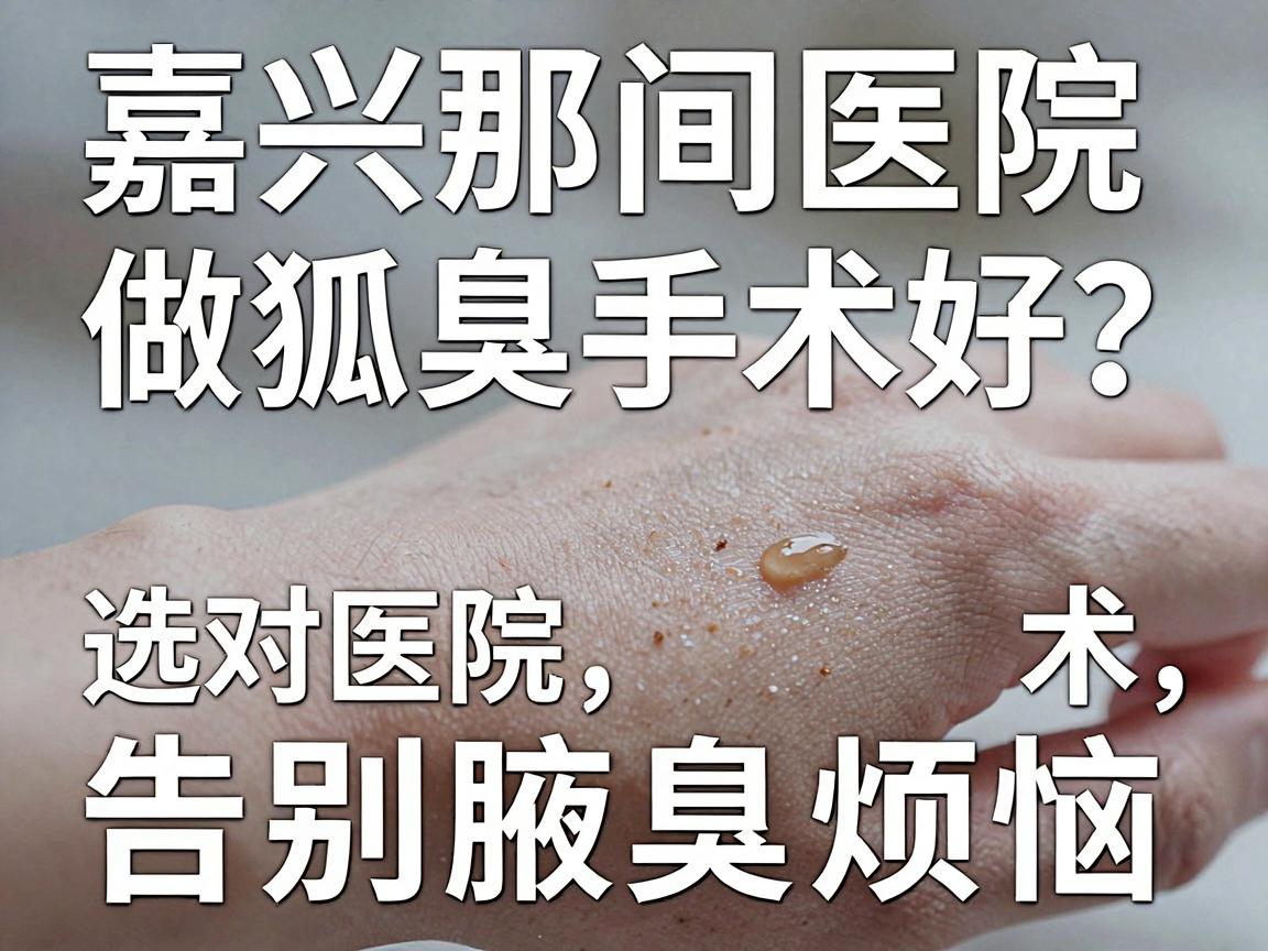 嘉兴那间医院做狐臭手术好？选对医院做对手术，告别腋臭烦恼