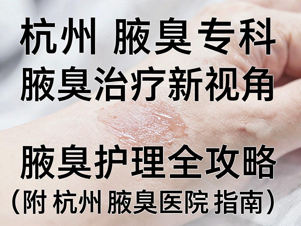 杭州腋臭专科，腋臭治疗新视角，腋臭护理全攻略（附杭州腋臭医院指南）