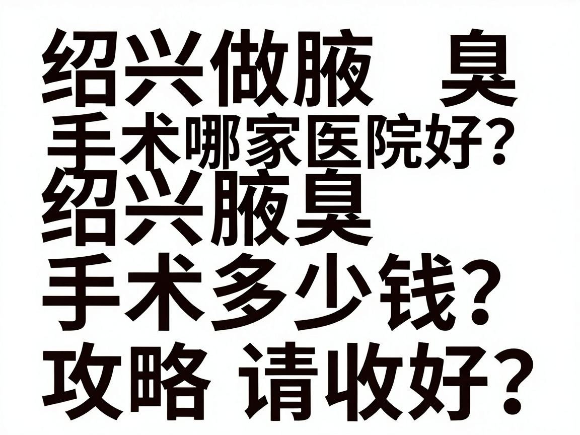 绍兴做腋臭手术哪家医院好？绍兴腋臭手术多少钱？这份攻略请收好