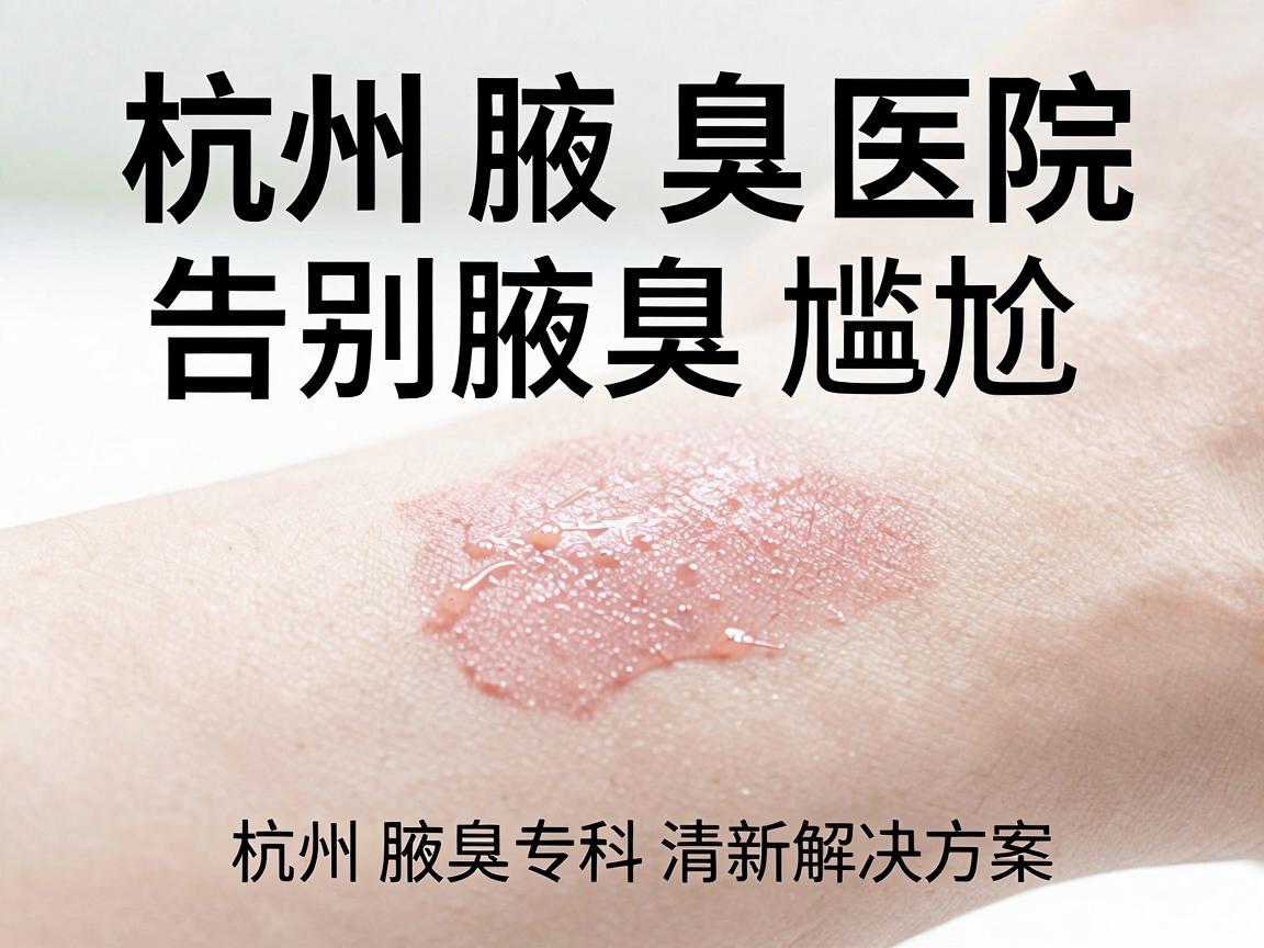 杭州腋臭医院，告别腋臭尴尬，杭州腋臭专科的清新解决方案