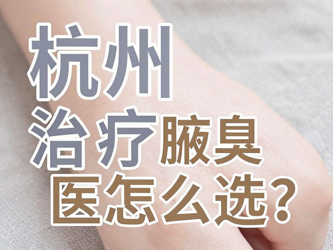 杭州治疗腋臭医院怎么选？杭州这些医院治疗腋臭效果口碑实测