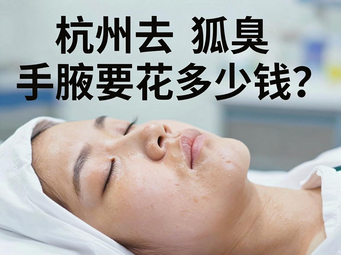 杭州去狐臭手术要花多少钱？一次说清杭州腋臭手术费用与价值