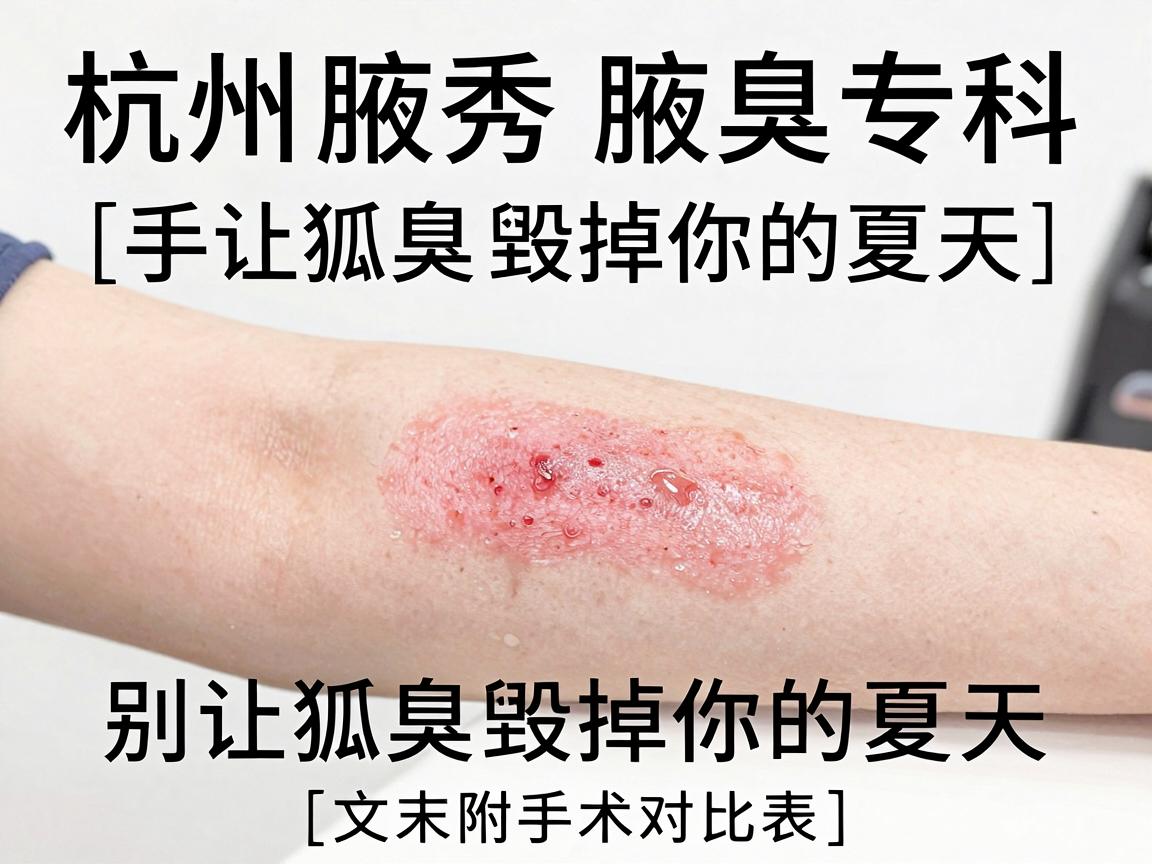 杭州腋秀腋臭专科，手术治狐臭，别让狐臭毁掉你的夏天（文末附手术对比表）