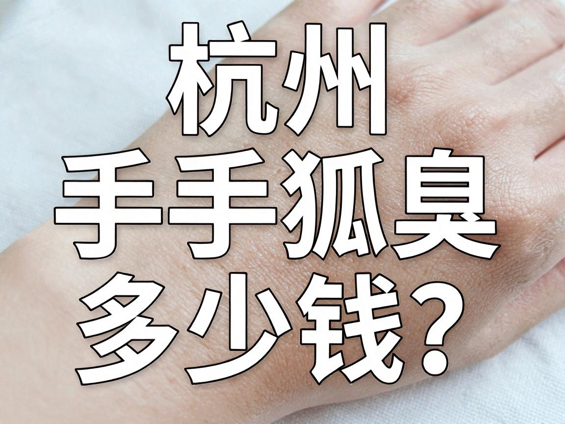 杭州手术狐臭多少钱？揭秘杭州腋秀腋臭专科的狐臭手术费用真相